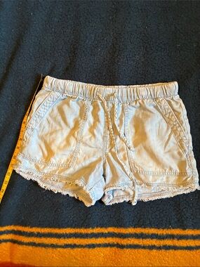 Bella dahl Casual Women's Light Blue Drawstring Shorts